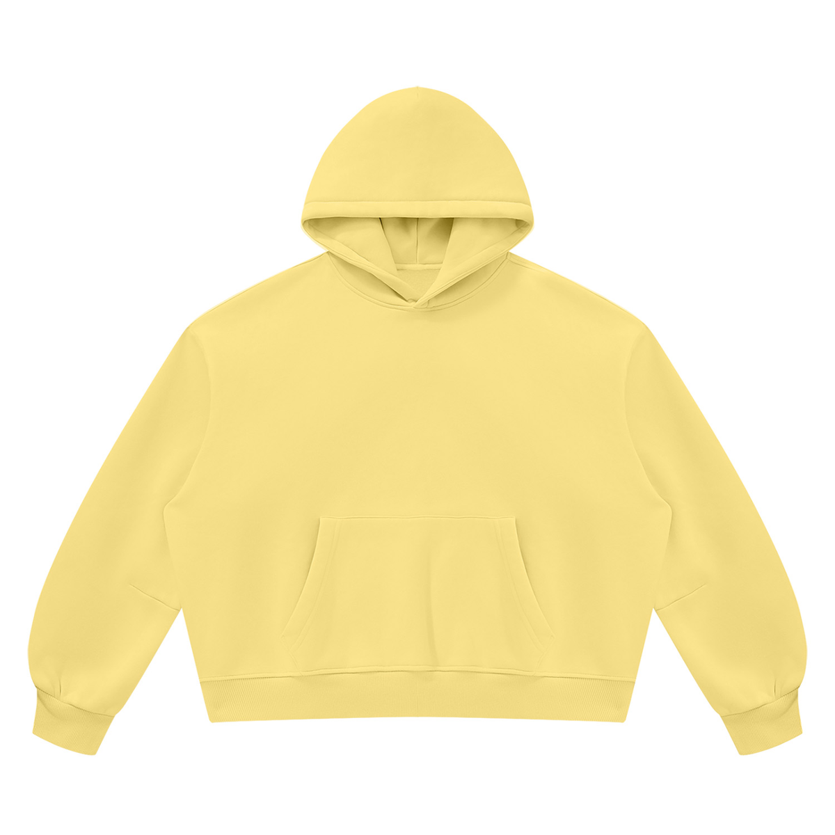 Blank Unisex Vintage Wash Boxy Fleece Hoodie