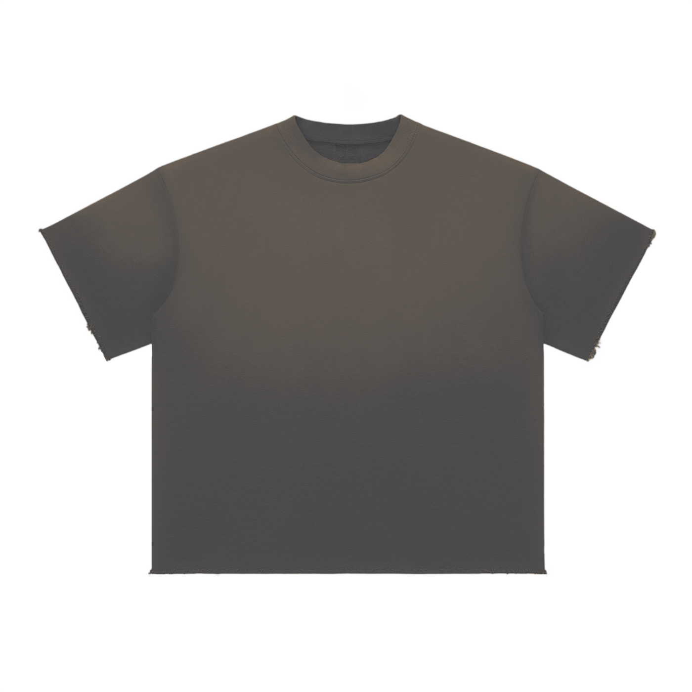Blank Sun Fade Raw Edge T-Shirt