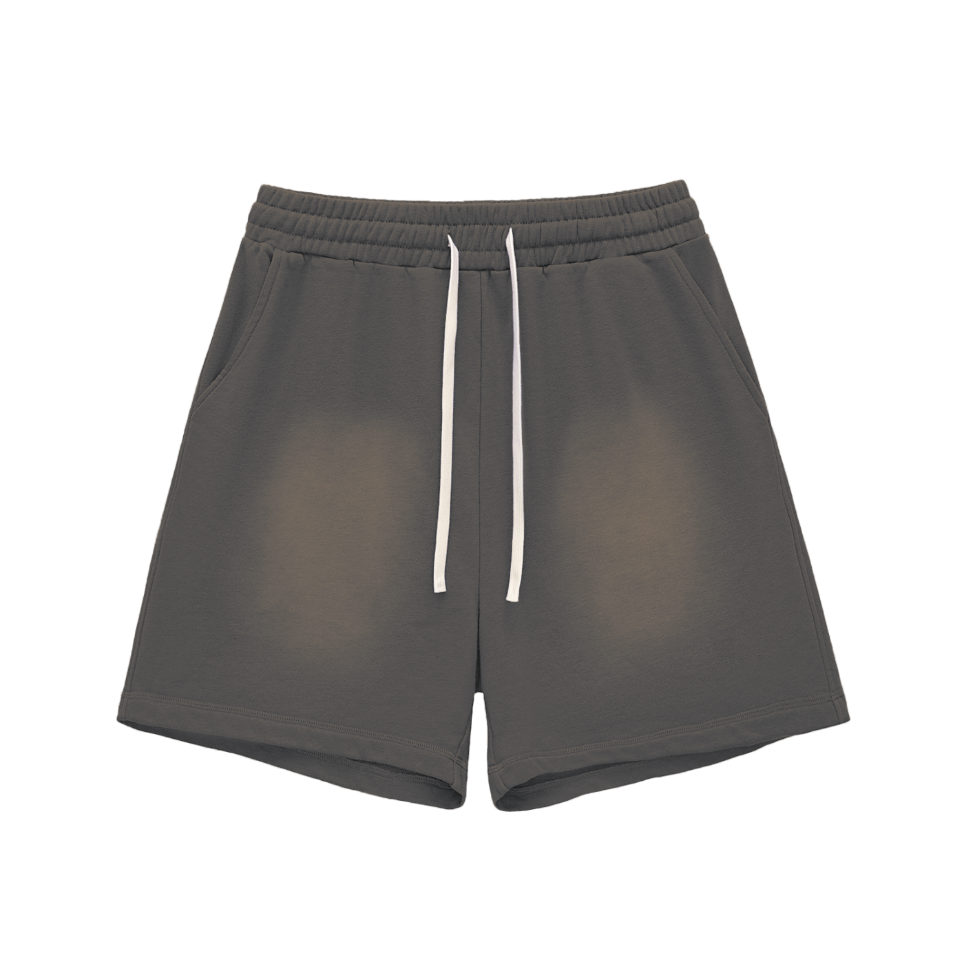 Blank Sun Fade Raw Edge Cotton Shorts