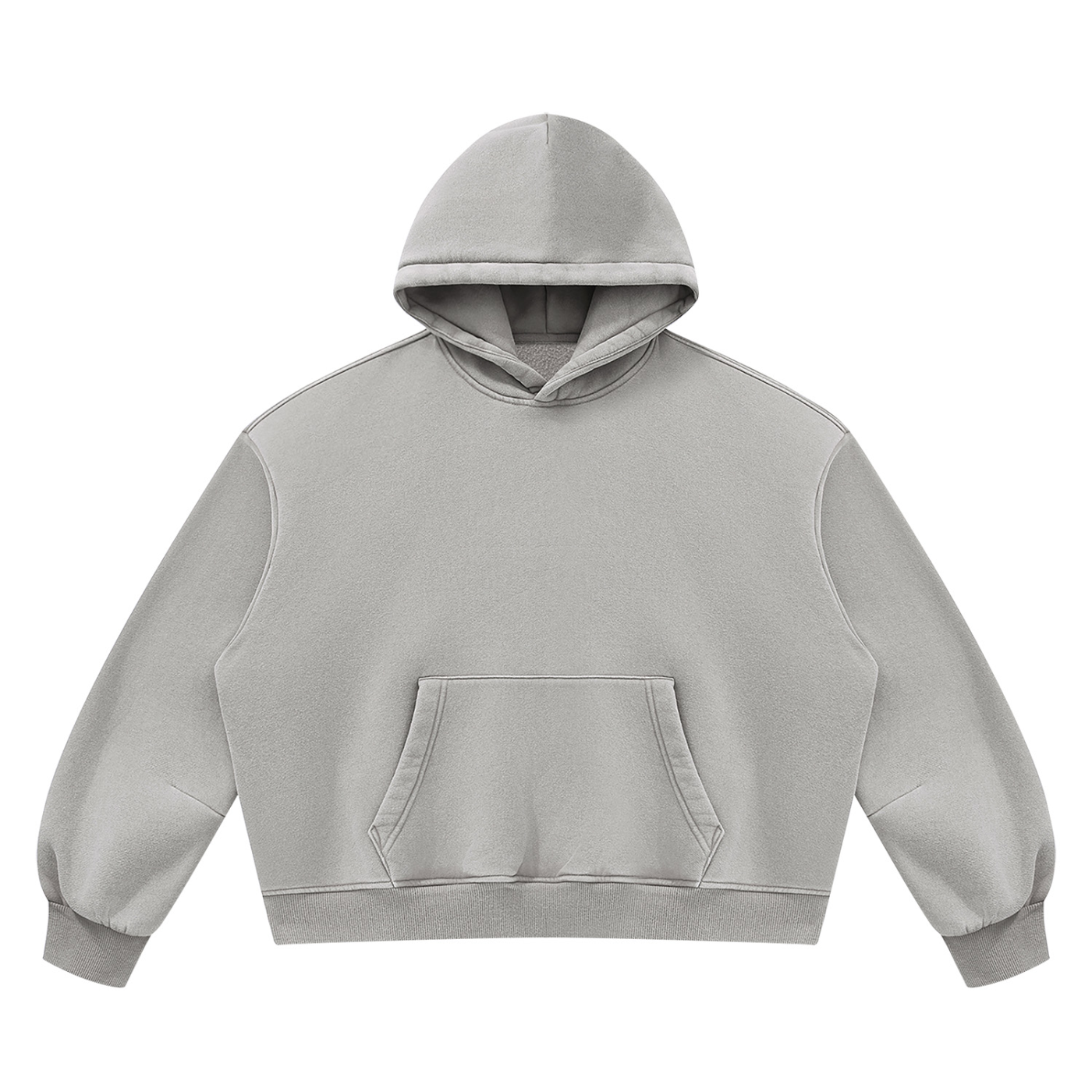 Blank Unisex Vintage Wash Boxy Fleece Hoodie