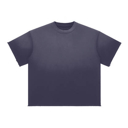 Blank Sun Fade Raw Edge T-Shirt