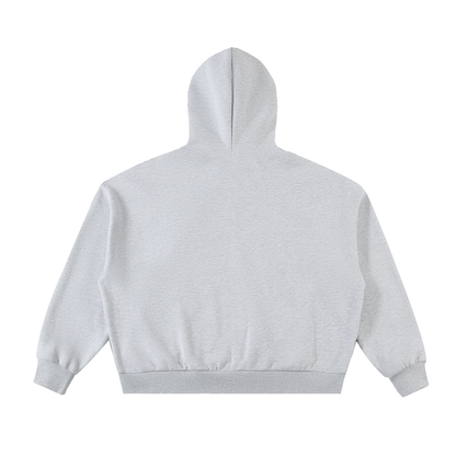 Blank Fleeced Heavyweight Full-Zip Boxy Hoodie