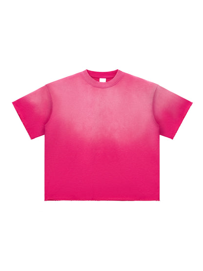 Blank Sun Fade Raw Edge T-Shirt