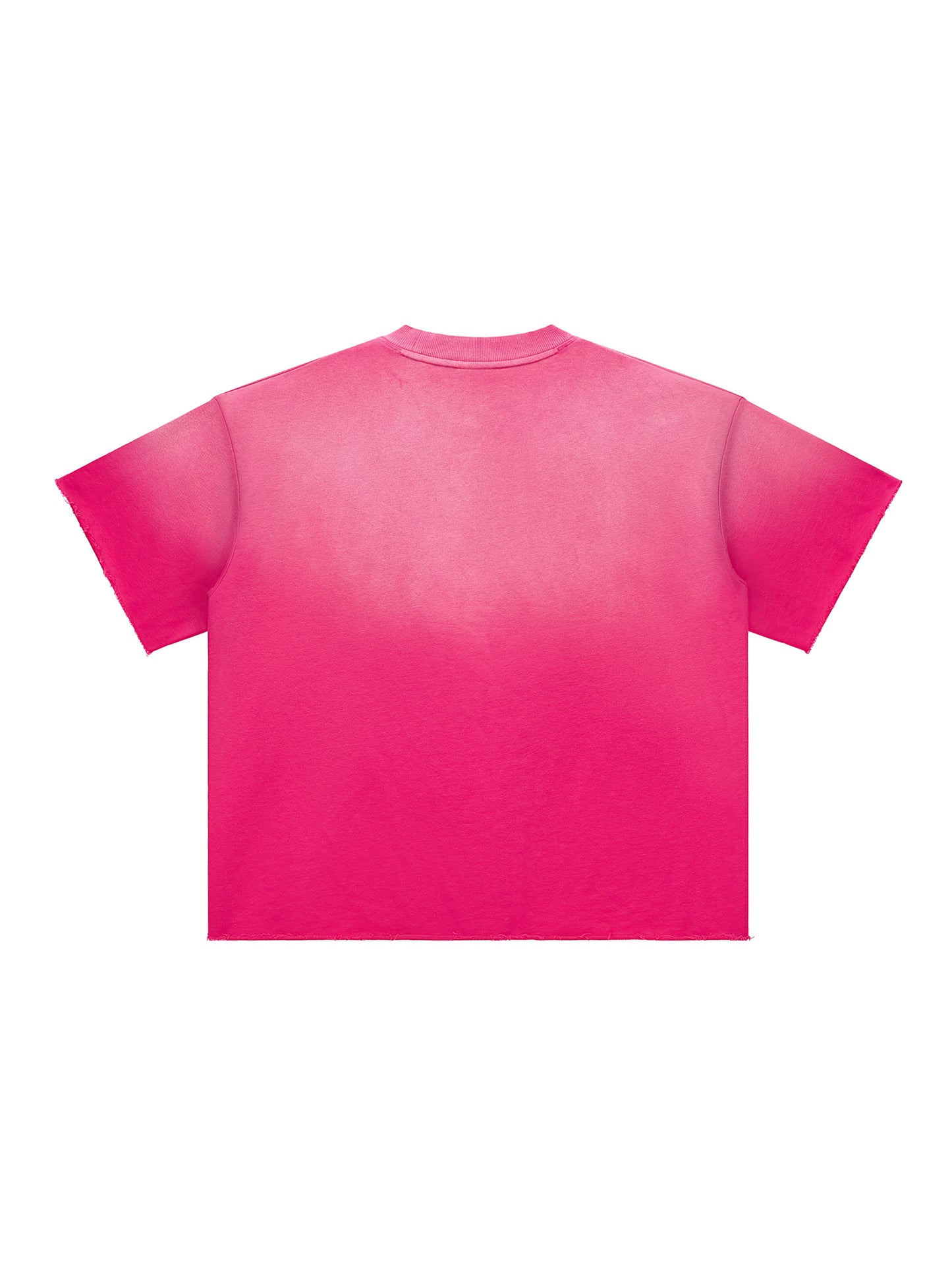 Blank Sun Fade Raw Edge T-Shirt