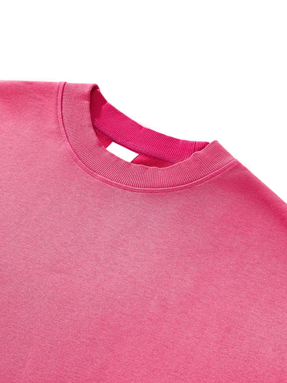 Blank Sun Fade Raw Edge T-Shirt