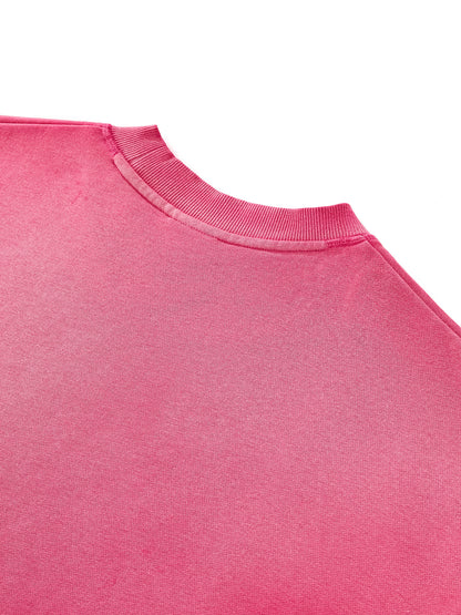 Blank Sun Fade Raw Edge T-Shirt