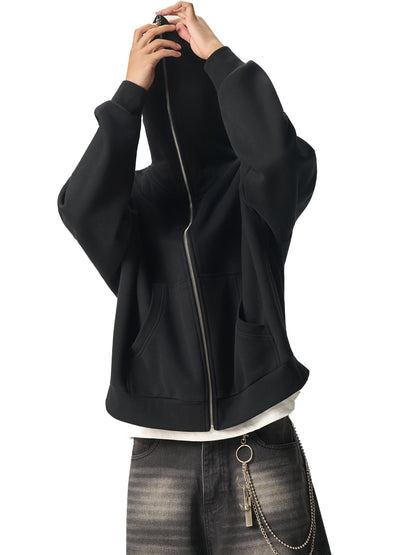 Blank Fleeced Heavyweight Full-Zip Boxy Hoodie