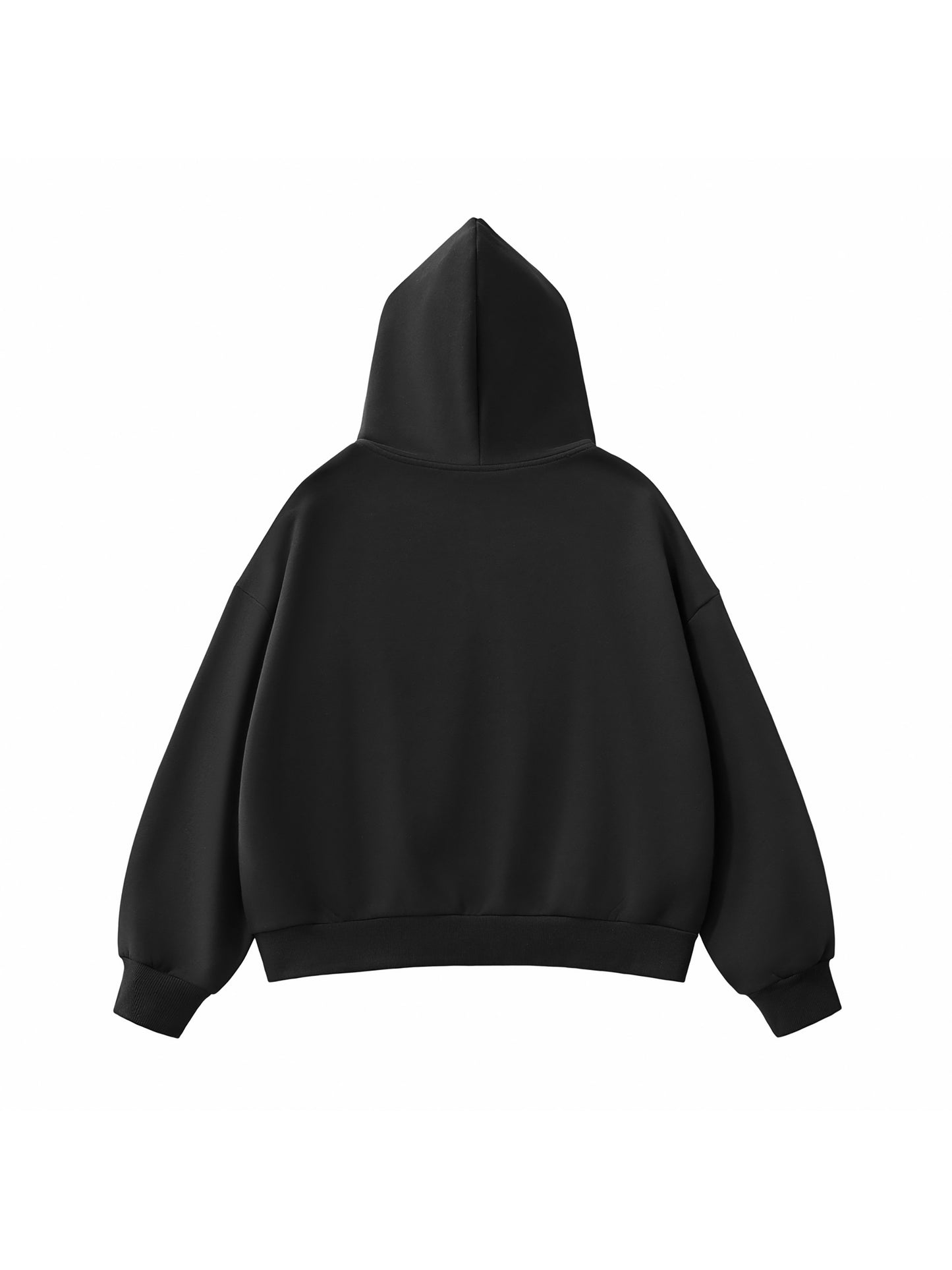 Blank Fleeced Heavyweight Full-Zip Boxy Hoodie