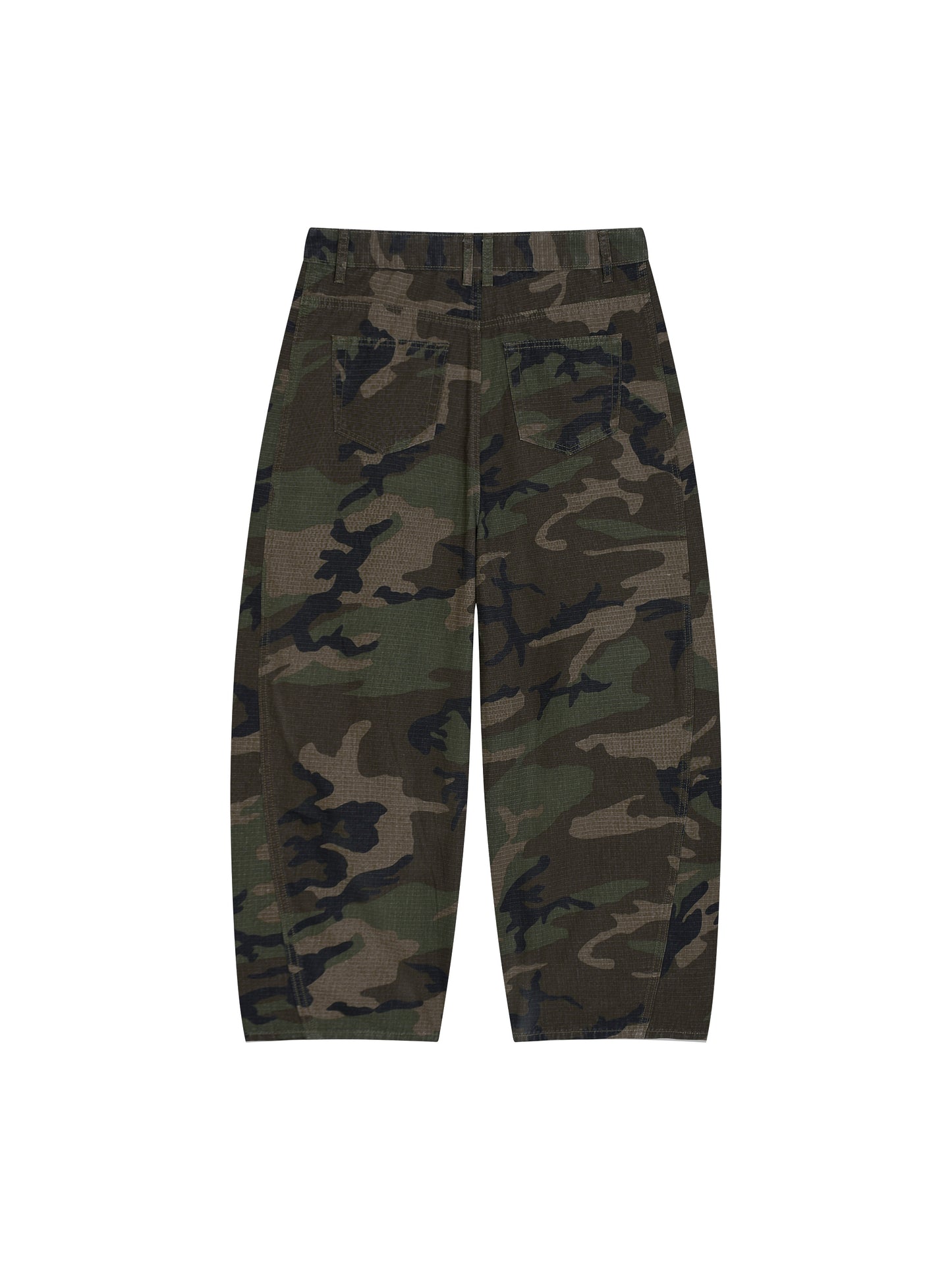 Men’s Camo Barrel Leg Cargo Pants