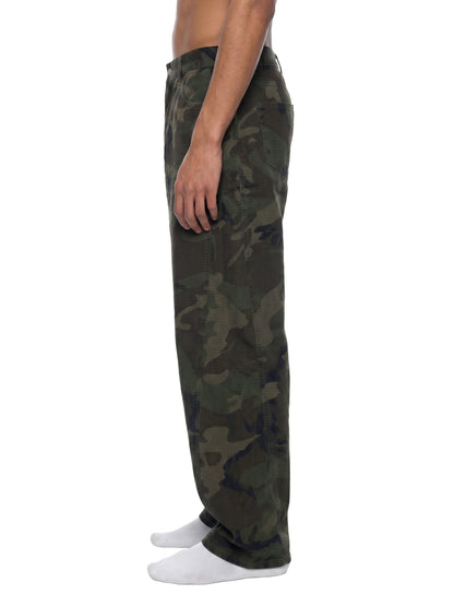 Men’s Camo Barrel Leg Cargo Pants