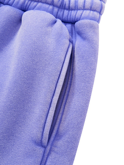 Blank Unisex Vintage Wash Barrel Leg Fleece Sweatpants