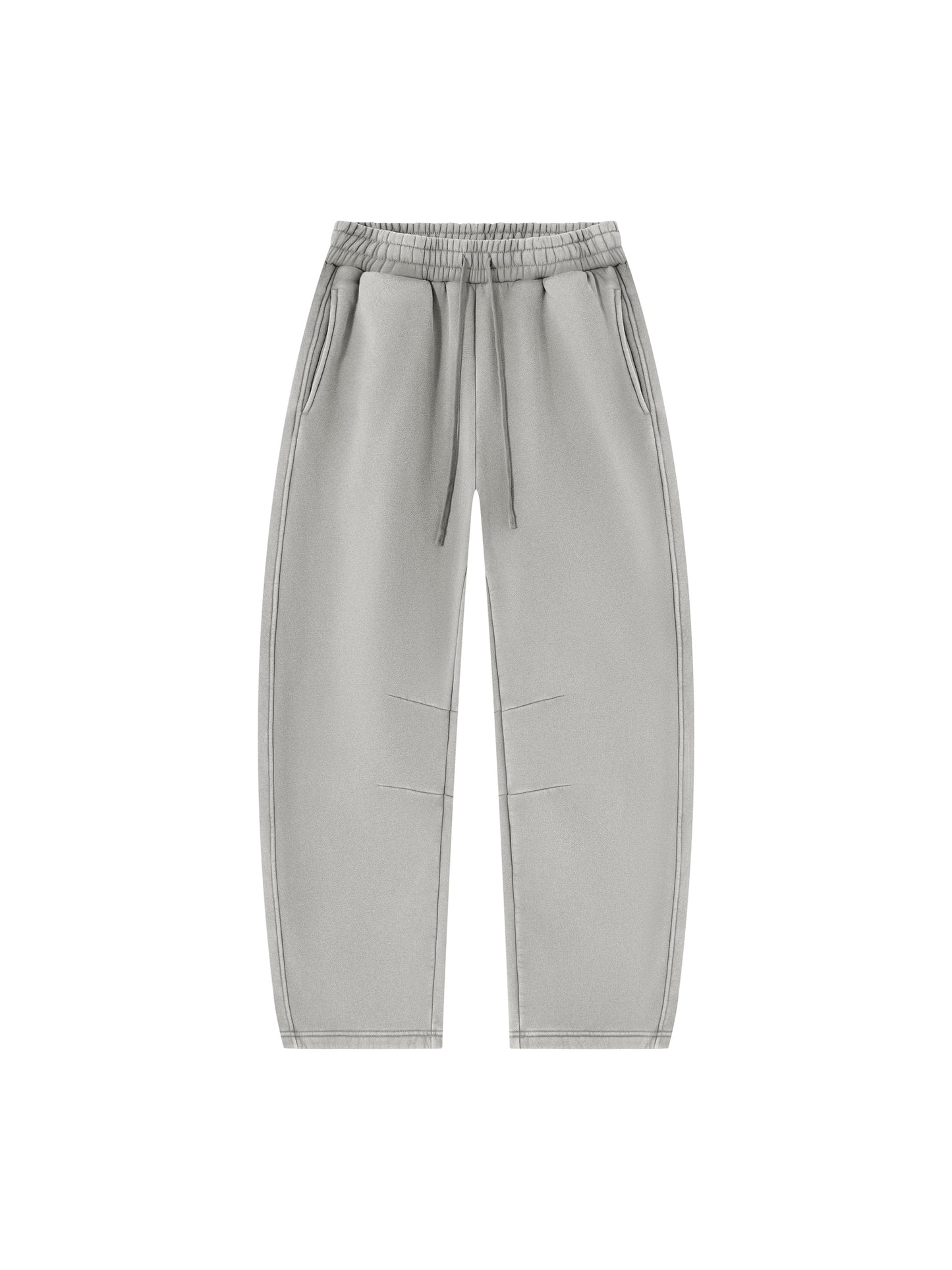 Blank Unisex Vintage Wash Barrel Leg Fleece Sweatpants