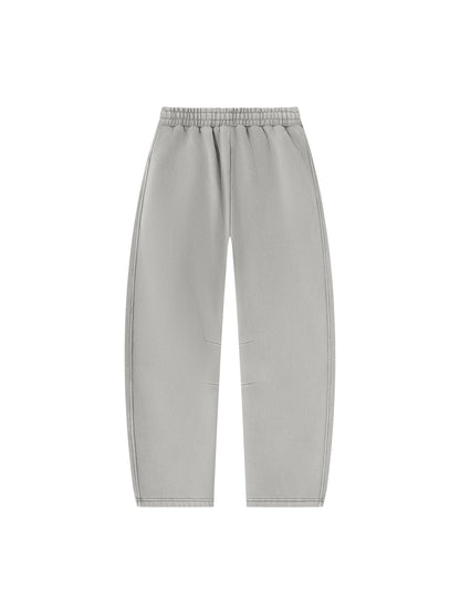 Blank Unisex Vintage Wash Barrel Leg Fleece Sweatpants