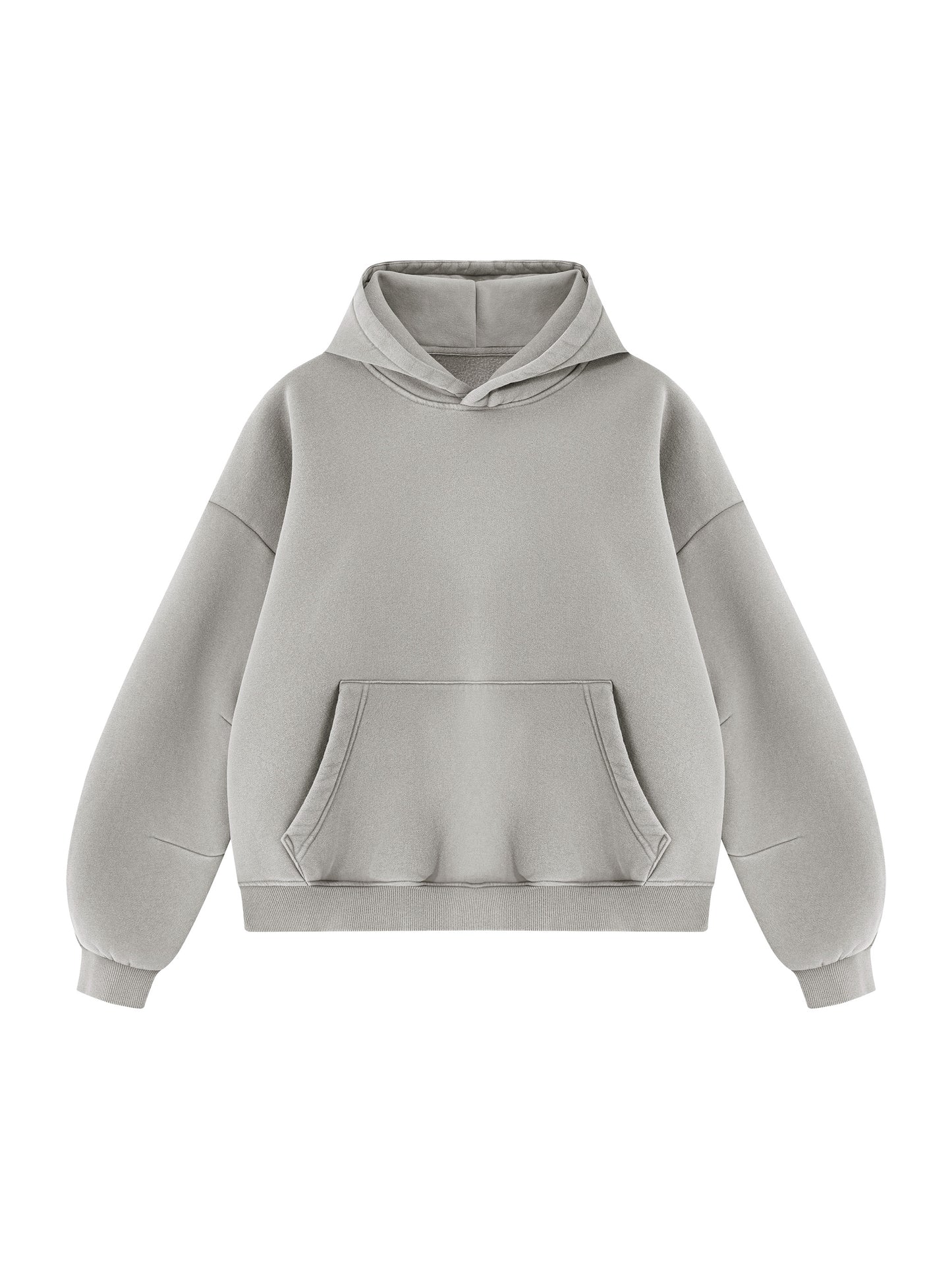 Blank Unisex Vintage Wash Boxy Fleece Hoodie