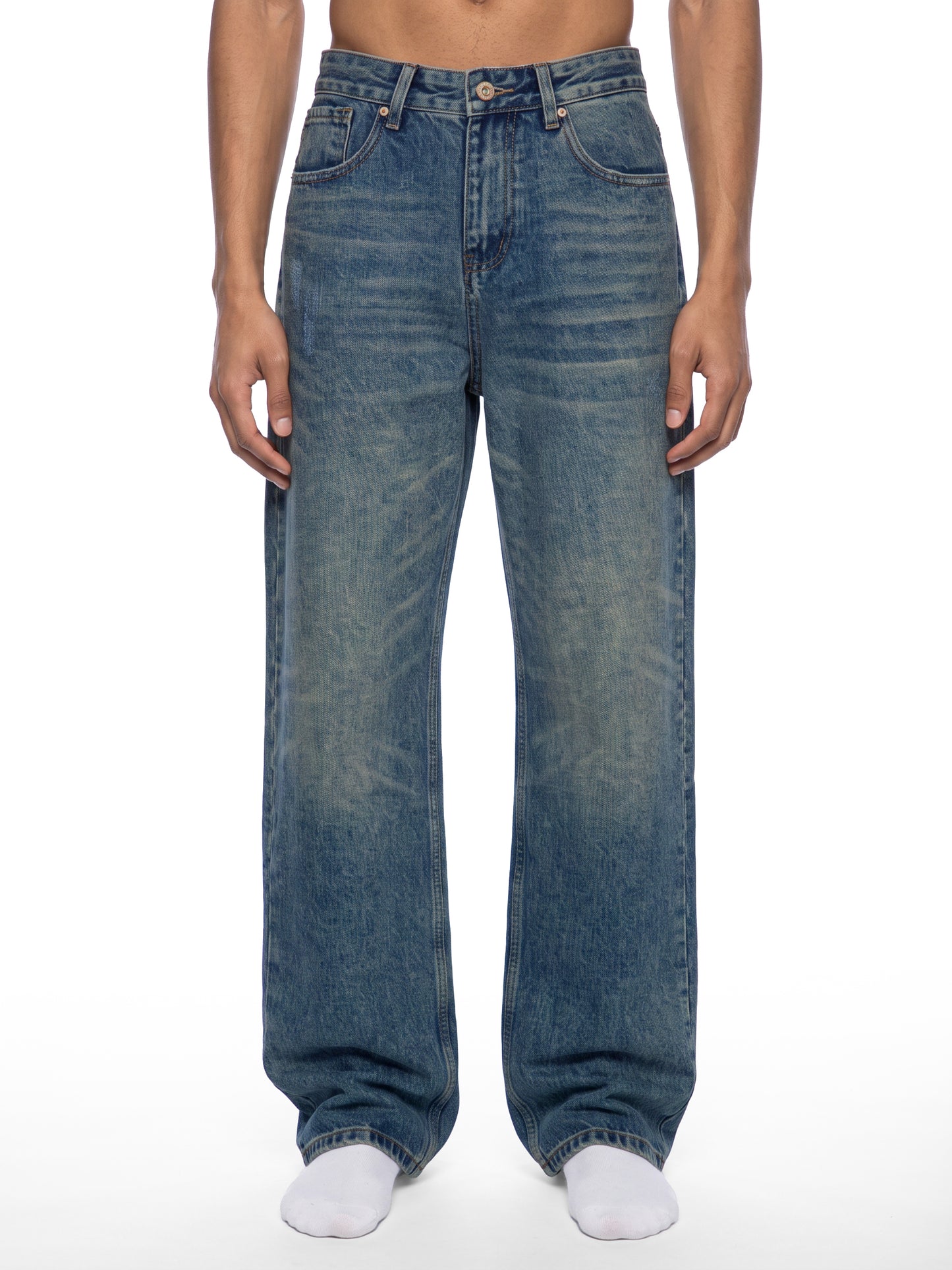Blank Men's Vintage Wash Denim Jeans