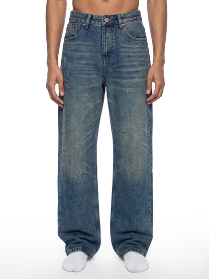 Blank Men's Vintage Wash Denim Jeans
