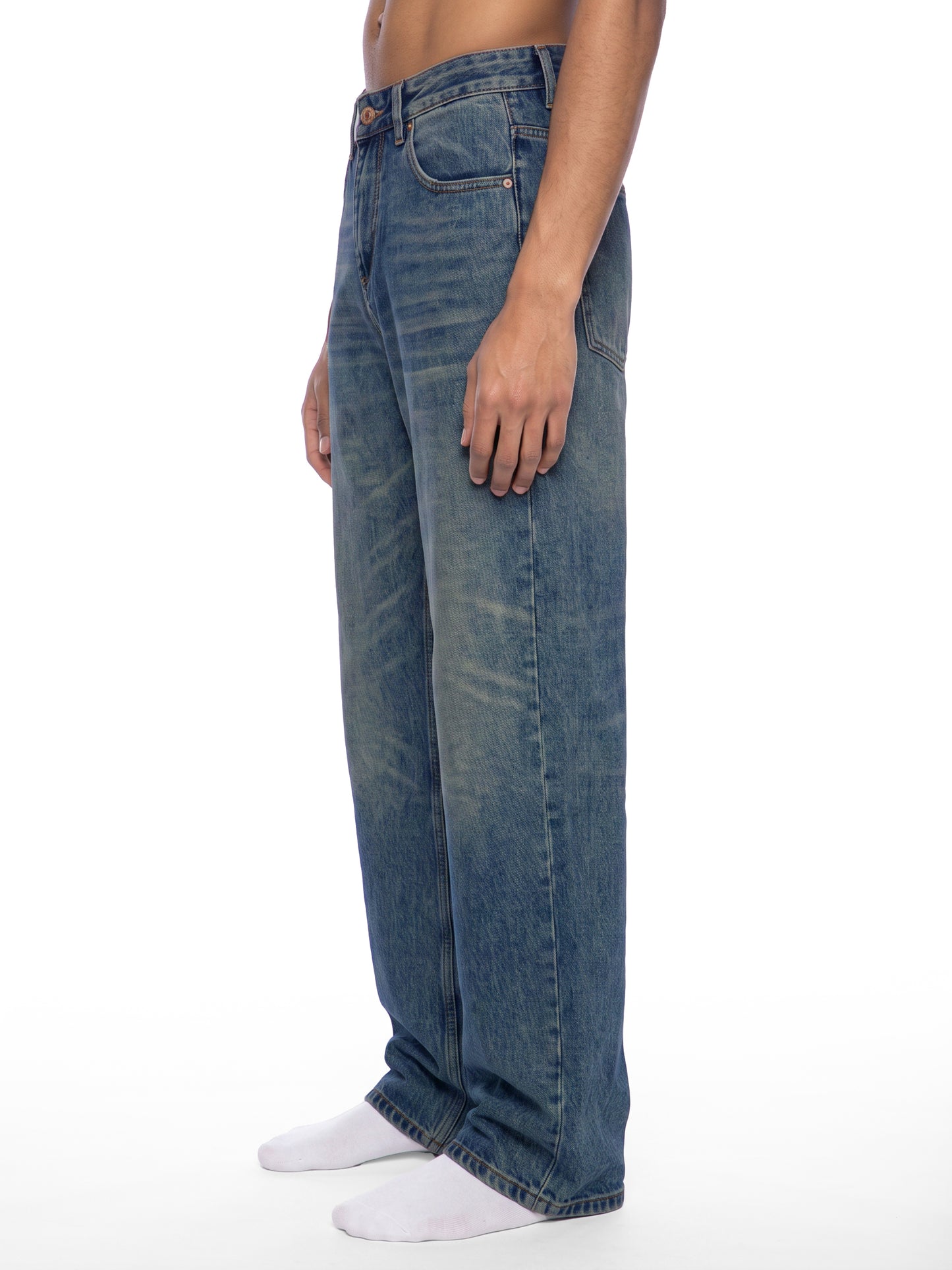 Blank Men's Vintage Wash Denim Jeans