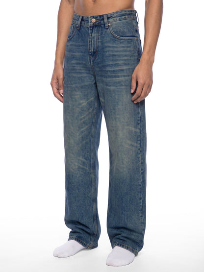 Blank Men's Vintage Wash Denim Jeans
