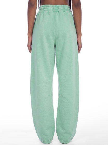 Blank Unisex Vintage Wash Barrel Leg Fleece Sweatpants