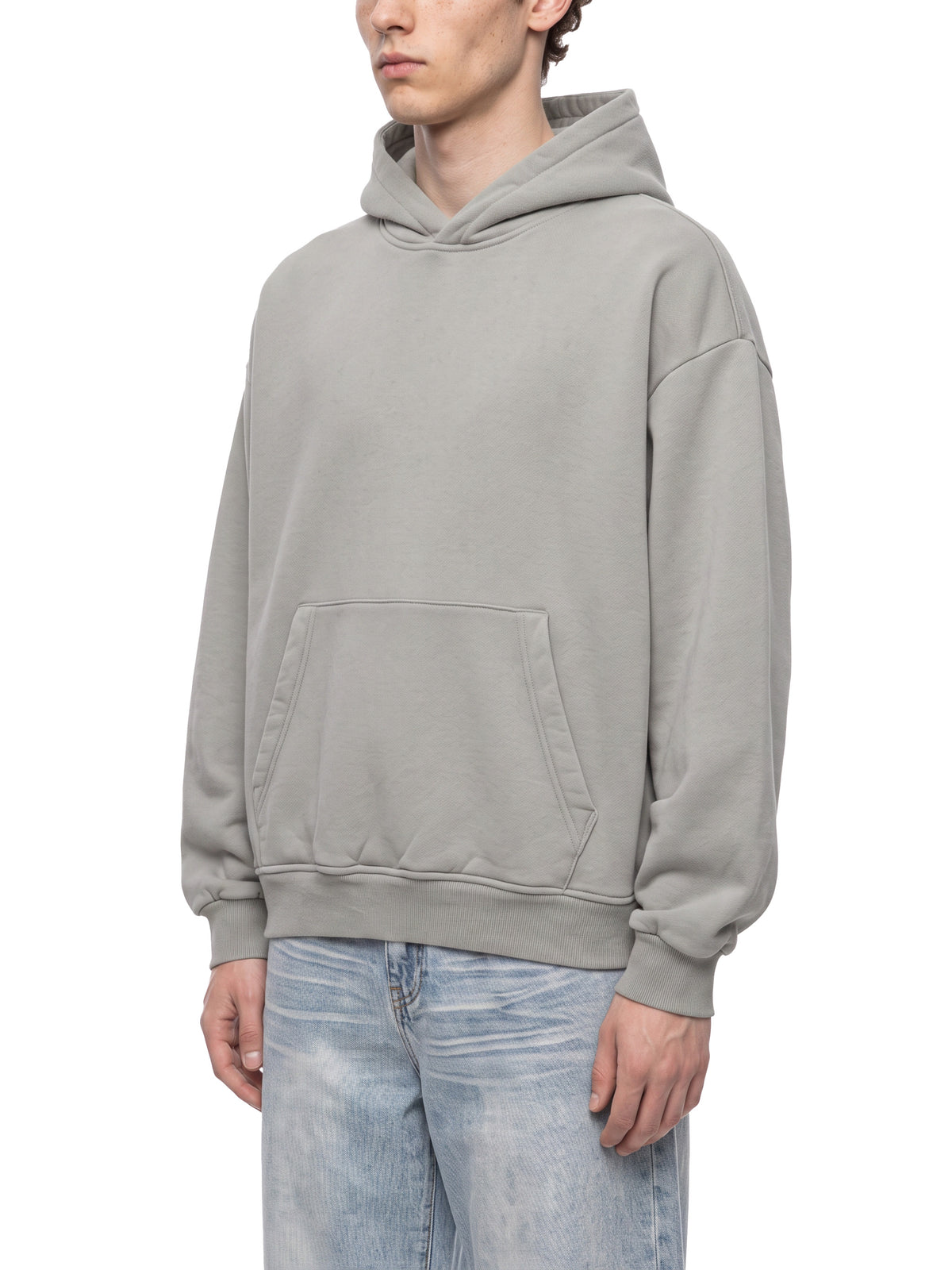 Blank Unisex Vintage Wash Boxy Fleece Hoodie
