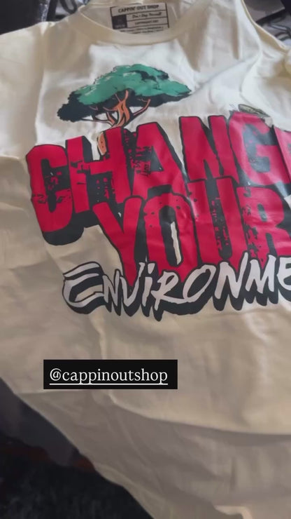 Change Your Environment Graphic Cotton T-Shirt